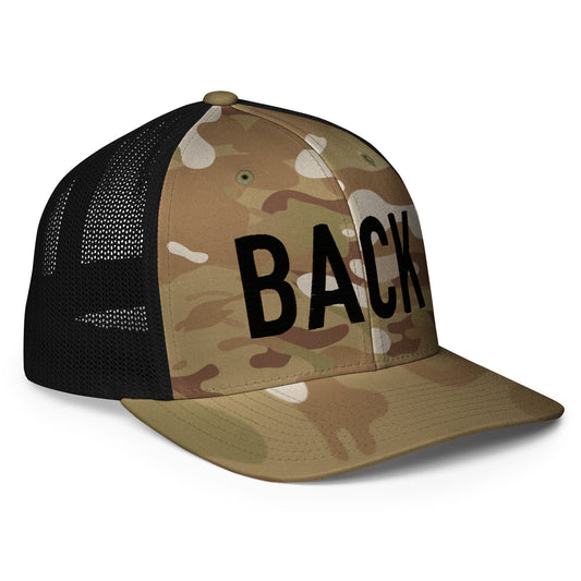 BACK Flexfit Trucker Hat