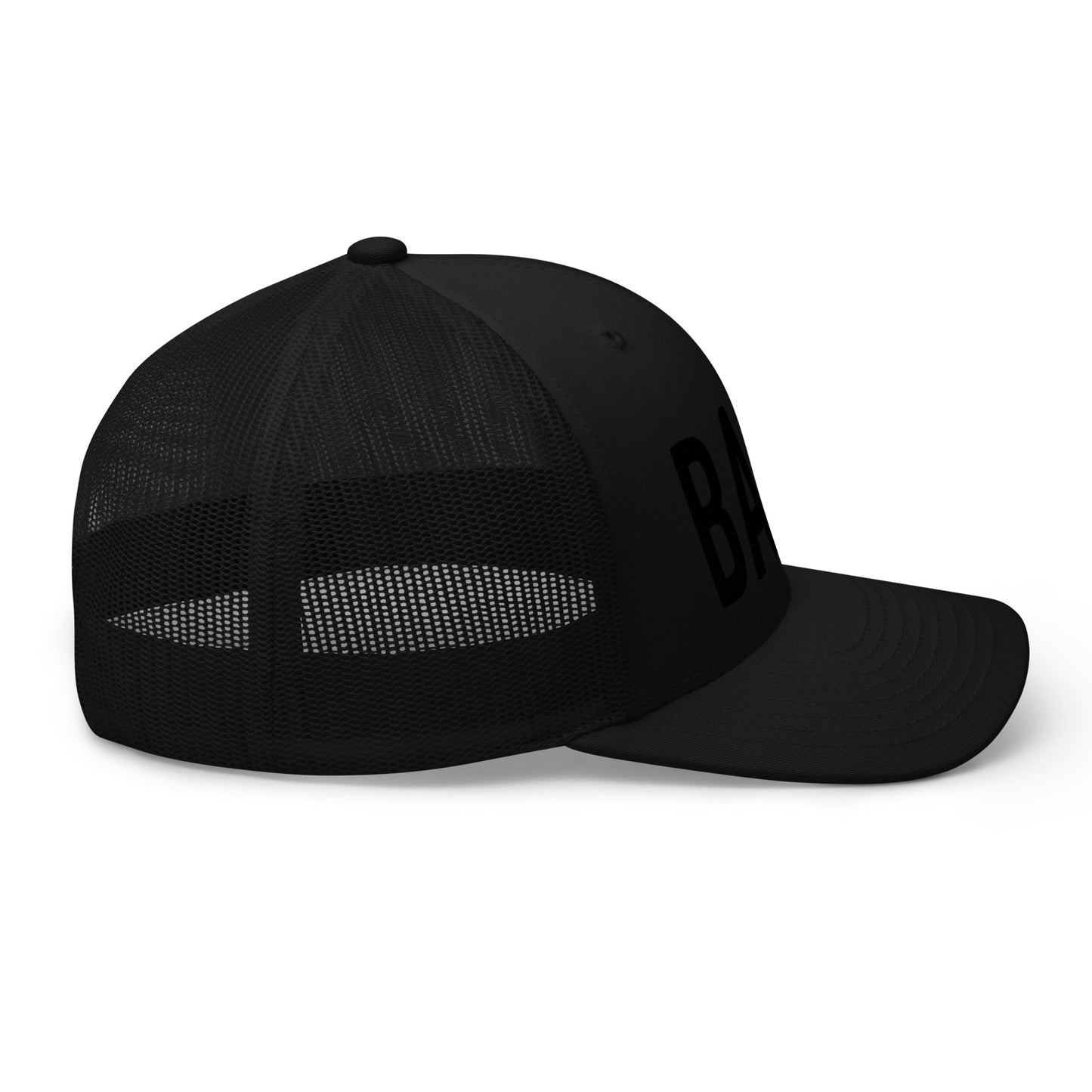 BACK - Backstroke Trucker Hat (Black)