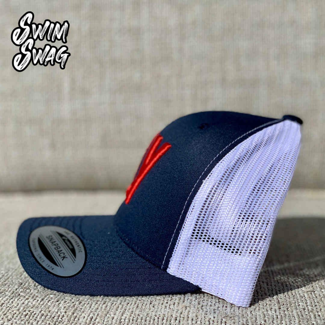 "FLY" Hat - Butterfly (Red, White, Blue)