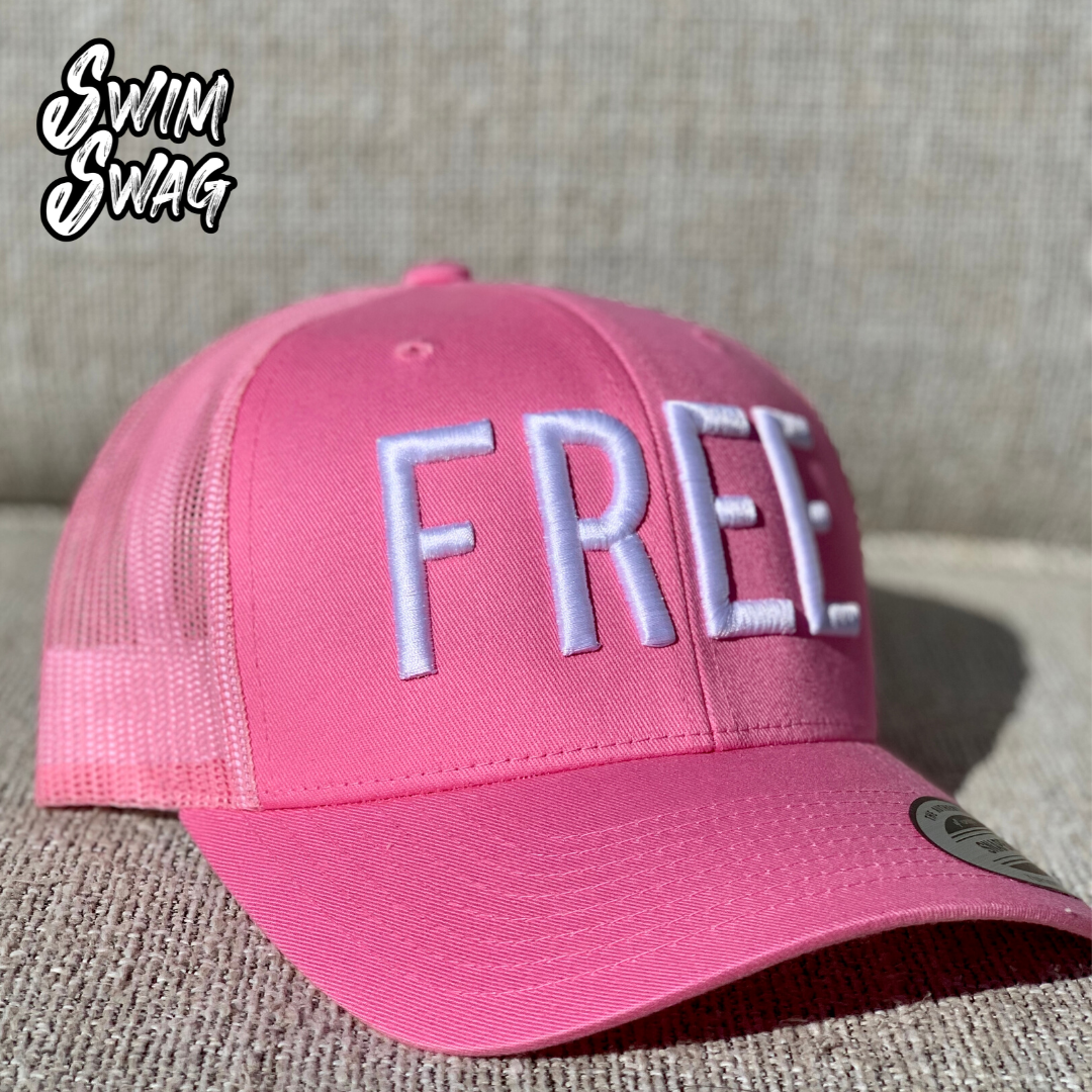"FREE" Hat - Freestyle (Pink & White)