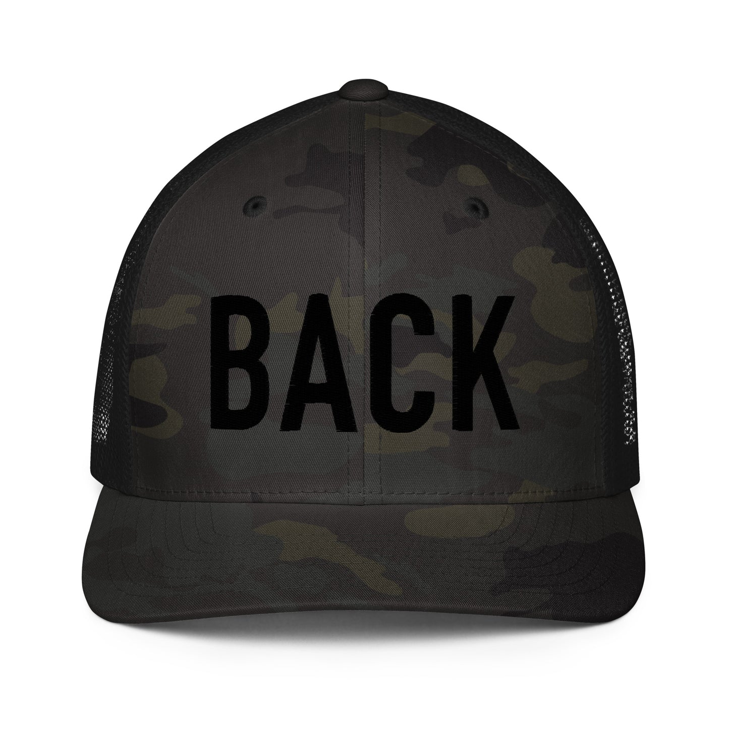 BACK Flexfit Trucker Hat